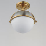 Duke Semi-Flush Mount Satin Nickel / Satin Brass by Maxim Lighting