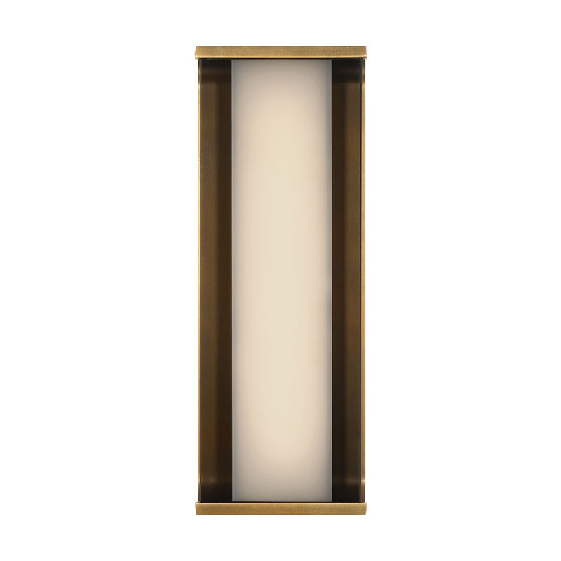Dulton Outdoor Wall Sconce 14 Inch Antique Brass by Eurofase