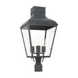 Dumont Outdoor Post Lantern 12" Graphite