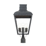 Dumont Outdoor Post Lantern 12" Graphite