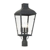 Dumont Outdoor Post Lantern 9.25" Graphite