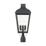 Dumont Outdoor Post Lantern 9.25" Graphite