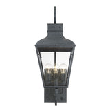 Dumont Outdoor Scroll Sconce 12" Graphite
