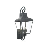 Dumont Outdoor Scroll Sconce 14.5" Graphite