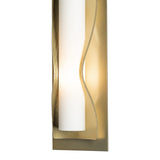 Dune Wall Sconce Small, shown in Modern Brass, by Hubbardton Forge
