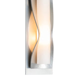Dune Wall Sconce Small, shown in Sterling, by Hubbardton Forge