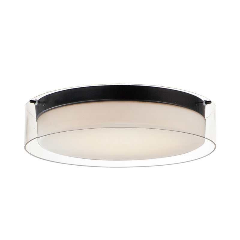 Duo Round Flush Mount Black by Maxim Lighting