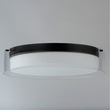 Duo Round Flush Mount Black by Maxim Lighting