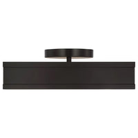 Dupont Square Semi Flush Aged Iron Small By Visual Comfort Main View 1
