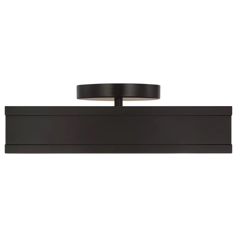 Dupont Square Semi Flush Aged Iron Small By Visual Comfort Main View 1