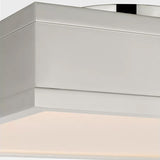 Dupont Square Semi Flush Polished Nickle Small By Visual Comfort Detailed View 1