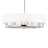 Durham Chandelier - 10-Light - Polished Nickel by Hudson Valley