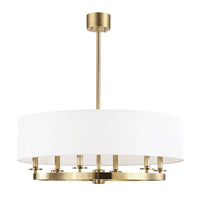 Durham Chandelier - 6-Light - Aged Brass by Hudson Valley