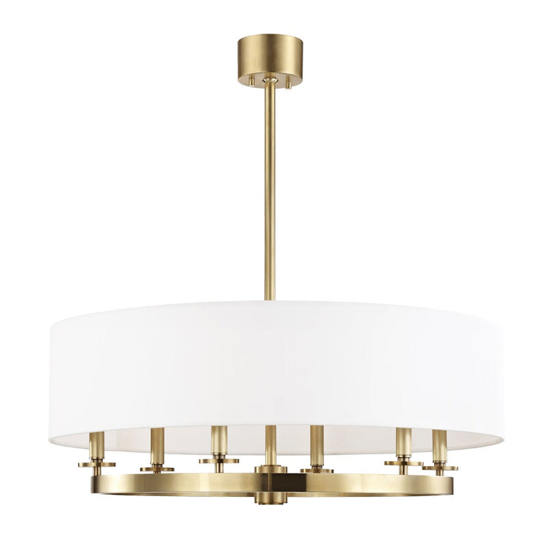 Durham Chandelier - 6-Light - Aged Brass by Hudson Valley