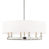 Durham Chandelier - 6-Light - Polished Nickel by Hudson Valley