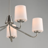 Durham Chandelier Satin Nickel by Maxim Lighting