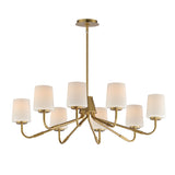 Durham Chandelier Natural Aged Brass by Maxim Lighting