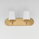 Durham Strip Vanity Light Natural Aged Brass by Maxim Lighting