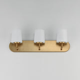 Durham Strip Vanity Light Natural Aged Brass by Maxim Lighting