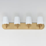 Durham Strip Vanity Light Natural Aged Brass by Maxim Lighting