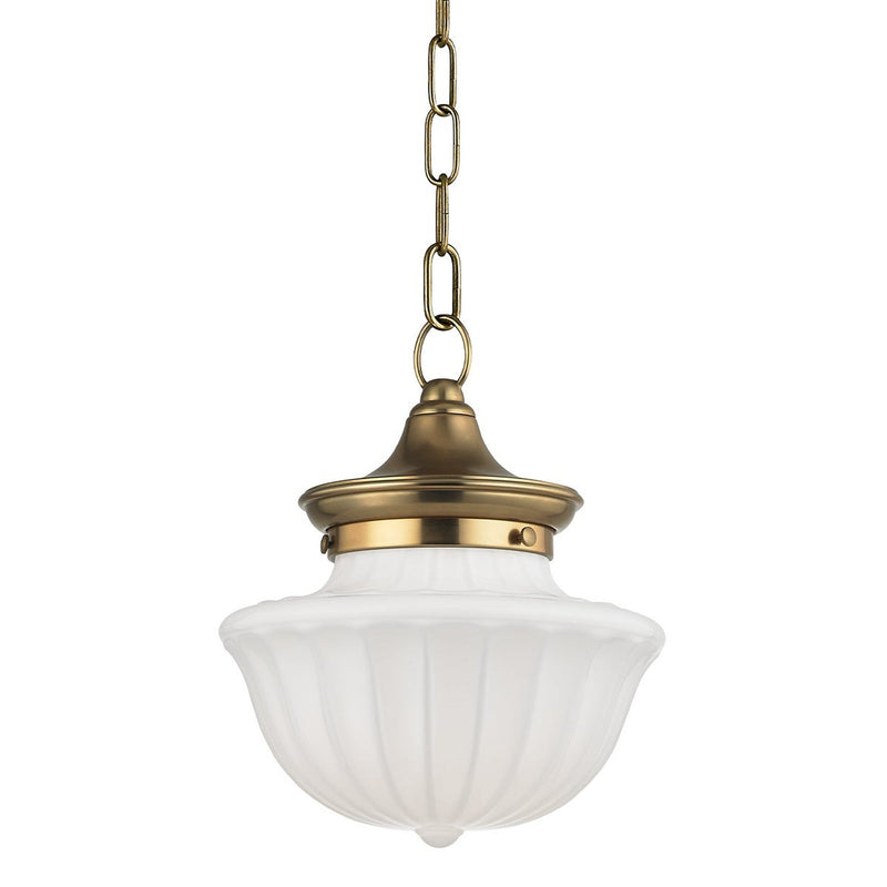 Dutchess Pendant - 9 Inch - Aged Brass by Hudson Valley