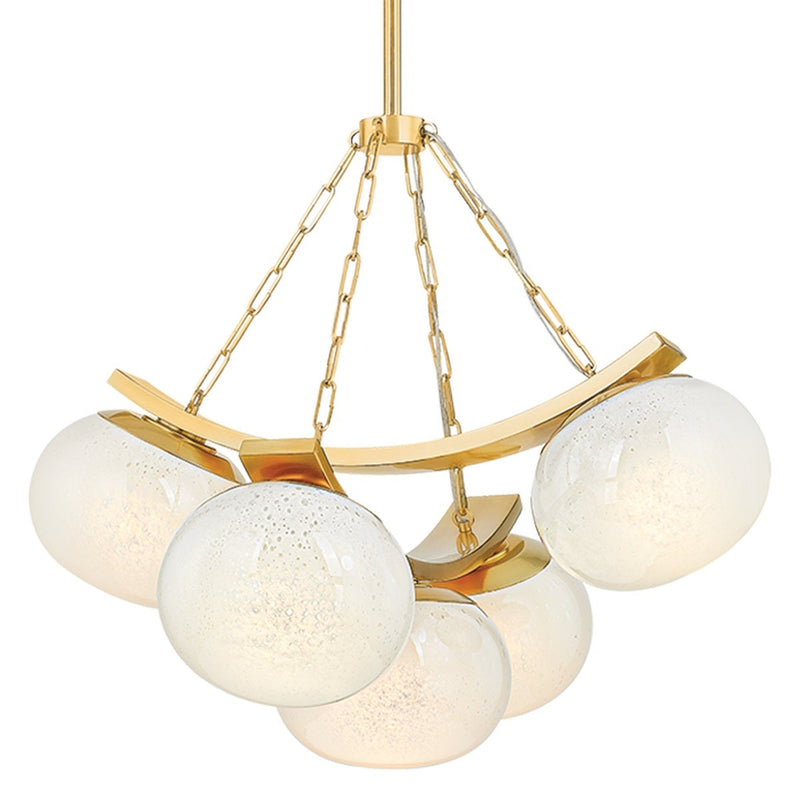 Duxbury Chandelier - 5-Light - Aged Brass by Hudson Valley