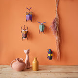Elephant Beetle Wall Art, styled in an interior