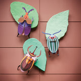 Elephant Beetle Wall Art, styled in an interior