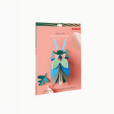 Emerald Beetle Wall Art, flat-pack packaging