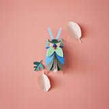Emerald Beetle Wall Art, styled in an interior