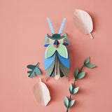 Emerald Beetle Wall Art, styled in an interior