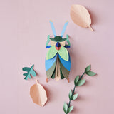 Emerald Beetle Wall Art, styled in an interior