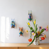 Emerald Beetle Wall Art, styled in an interior