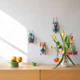 Emerald Beetle Wall Art, styled in an interior