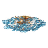 Esme 22.5'' Aged Brass Semi Flush Mount by Crystorama