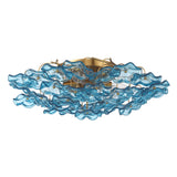 Esme 22.5'' Aged Brass Semi Flush Mount by Crystorama