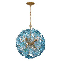 Esme 18.25'' Aged Brass Chandelier by Crystorama