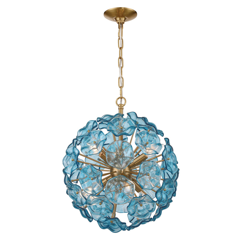 Esme 18.25'' Aged Brass Chandelier by Crystorama