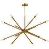 Eastyn Chandelier — 36 7/8", Burnished Brass