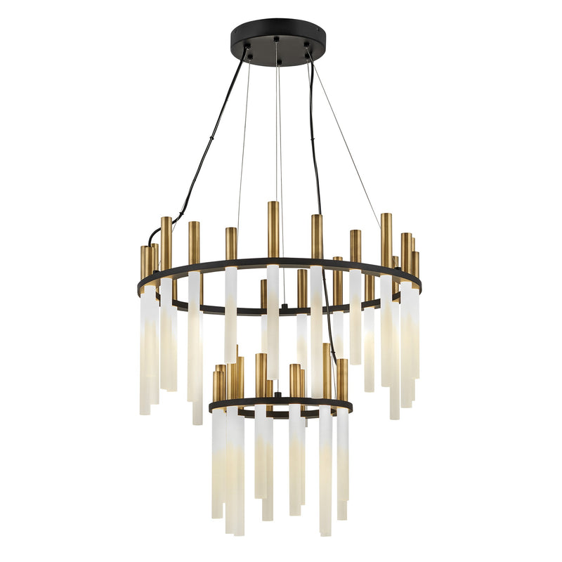 Echo Medium LED Multi Tier Chandelier - Black - by Fredrick Ramond