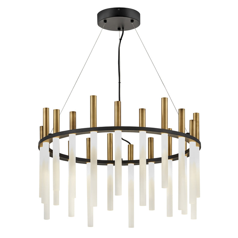 Echo Medium LED Single Tier Chandelier - Black - by Fredrick Ramond