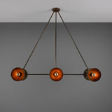 Eclipse Brass Dome Chandelier - Antique Brass