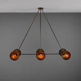Eclipse Brass Dome Chandelier - Antique Brass