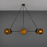 Eclipse Brass Dome Chandelier - Antique Brass