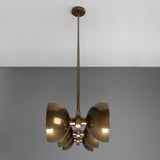 Eclipse Brass Dome Chandelier - Antique Brass