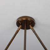 Eclipse Brass Dome Chandelier - Antique Brass