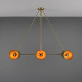 Eclipse Brass Dome Chandelier - Satin Brass
