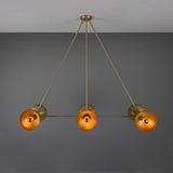 Eclipse Brass Dome Chandelier - Satin Brass
