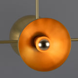 Eclipse Brass Dome Chandelier - Satin Brass