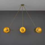 Eclipse Brass Dome Chandelier - Satin Brass